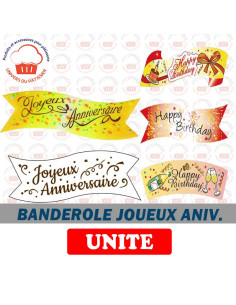 BANDEROLE JOYEUX ANNIVERSAIRE