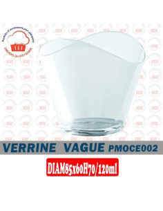 WAVE 85X60H70 VERRINE VAGUE...