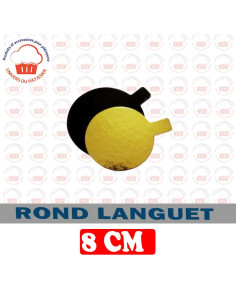 8CM ROND LANGUET 1PIECE