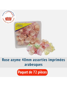 PQ72 ROSE AZYME 40MM ASS...