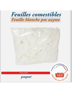 PQ500 FEUILLE PM AZYME BLANCHE