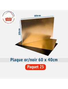 PQ25 PLAQUE 60x40CM DORE