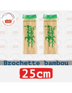25CM BROCHETTE BAMBOU TRES PM